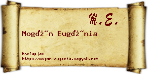 Mogán Eugénia névjegykártya